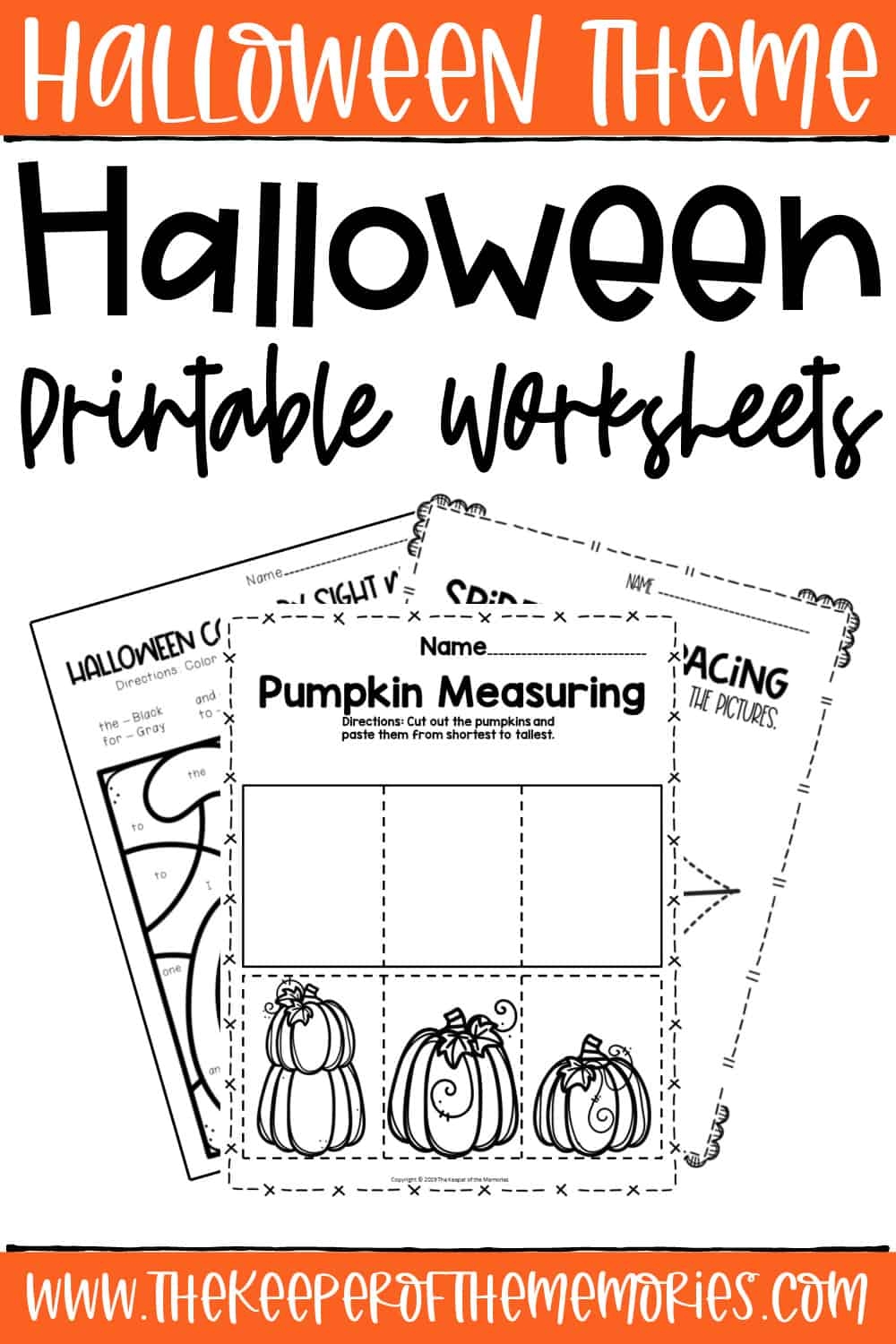 Holloween Homeschool Printables For Kids
