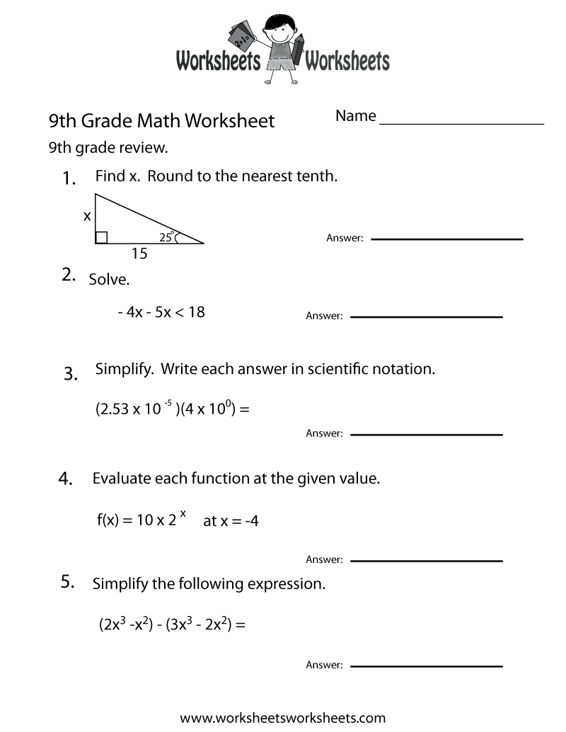 Homeschool Free Printables 9Th Grade Book