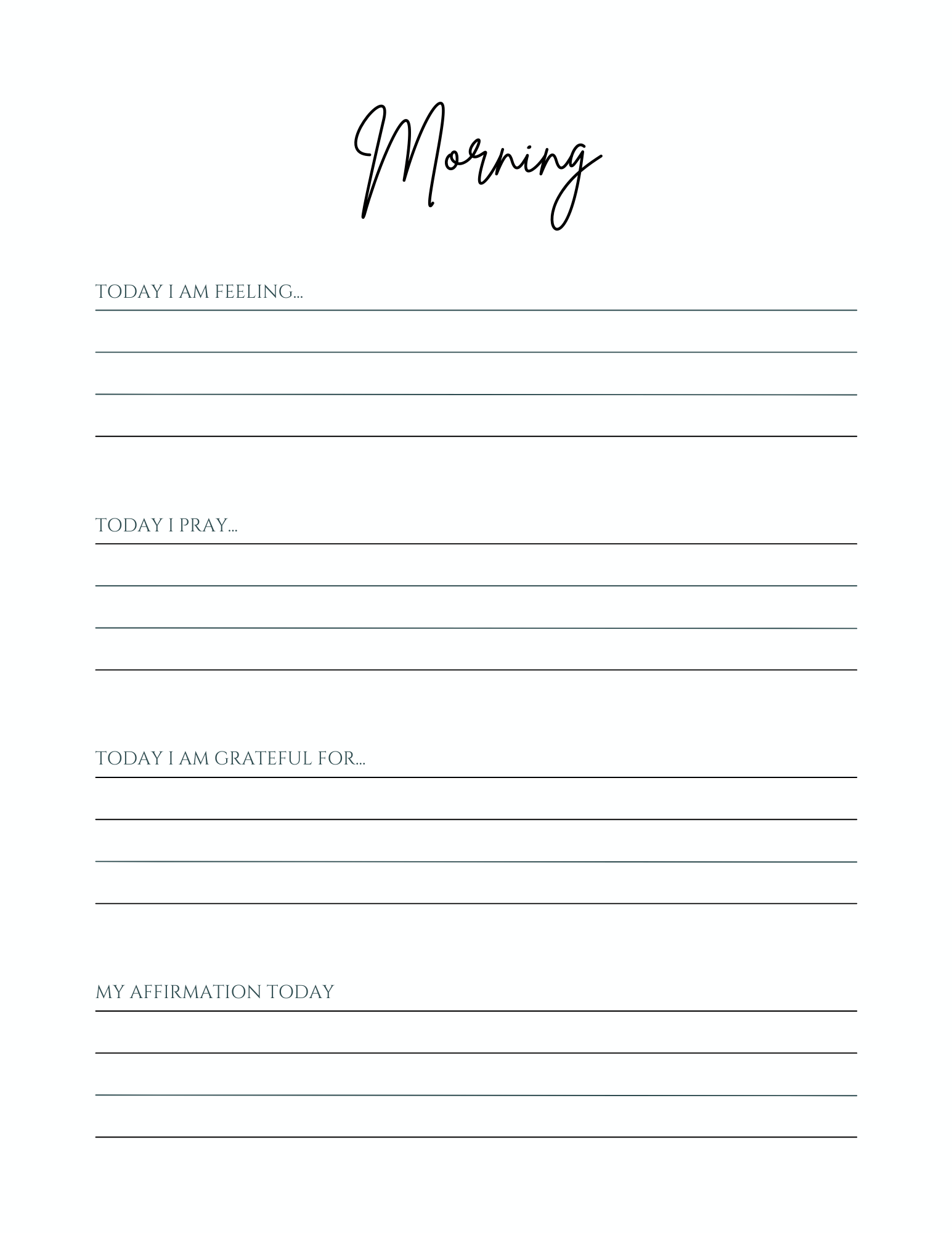 Printable Homeschool Directed Journal