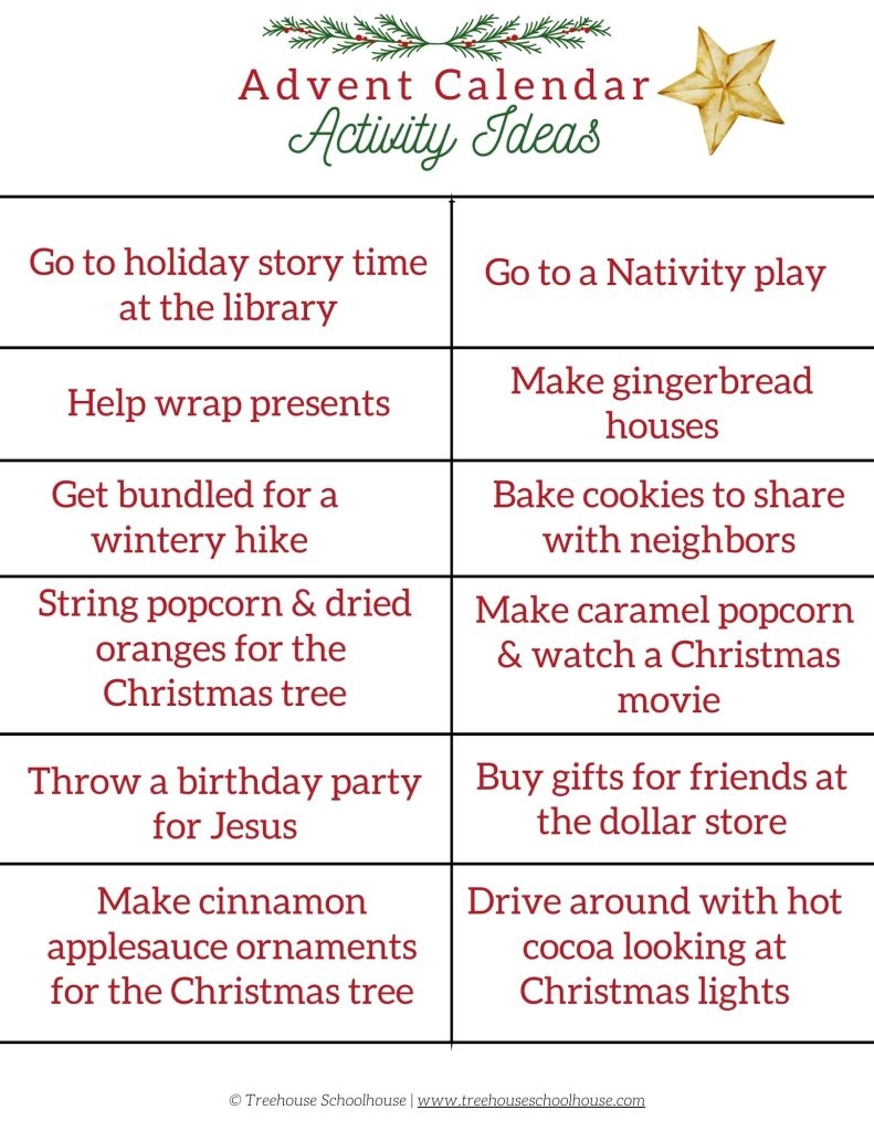Advent Free Printable Homeschool