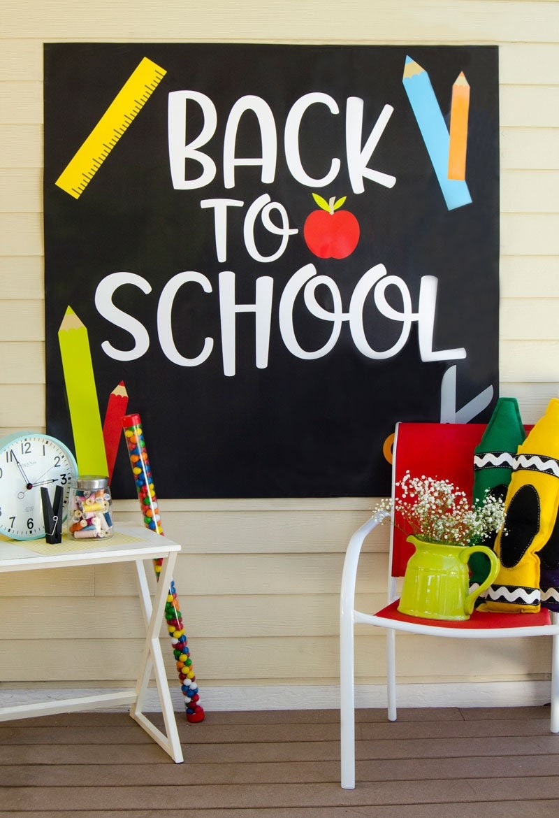 Back To School Backdrop PRINTABLE INSTANT DOWNLOAD By Lindi Haws Of Love The Day Etsy