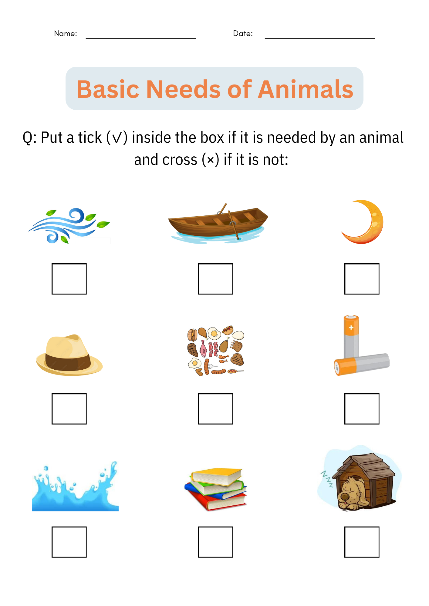 Organisms Have Basic Needs Printable Sheets All In One Homeschool