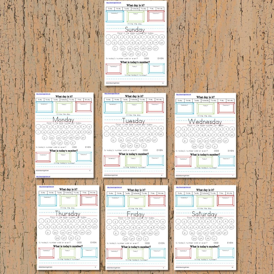 Boost Your Child s Learning With Our Daily Calendar Journals Blooming Brilliant