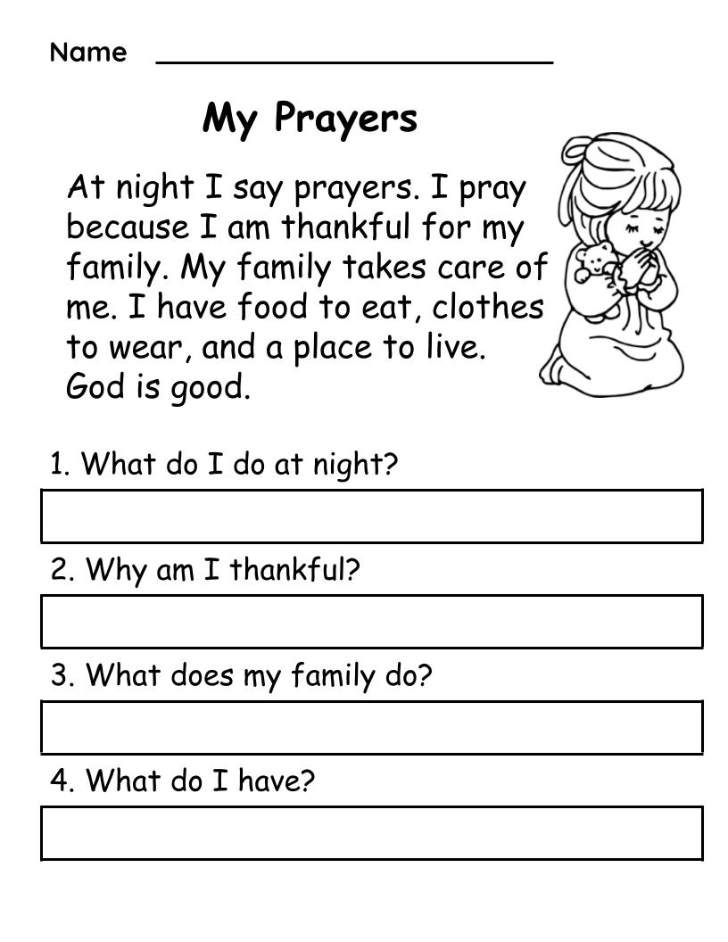 Christian Based Homeschool Printables First Grade