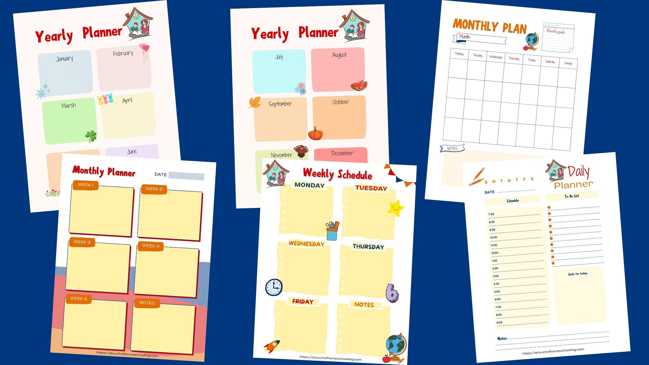 Free Printable Homeschool Planning Form For 3 Kids