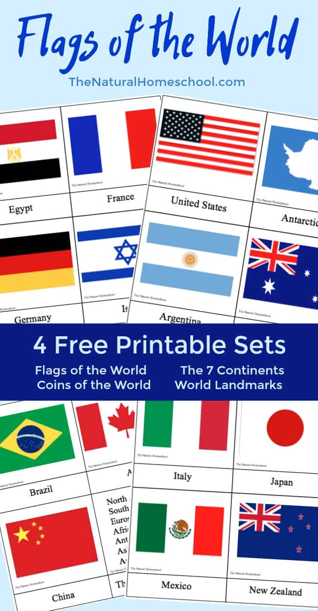 Fantastic Country Flags Of The World With 4 Free Printables