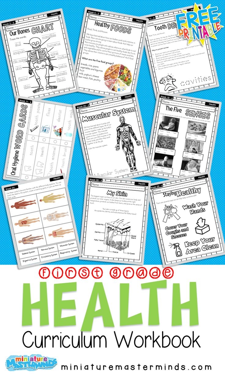 Homeschool Health Curriculum Free Printable
