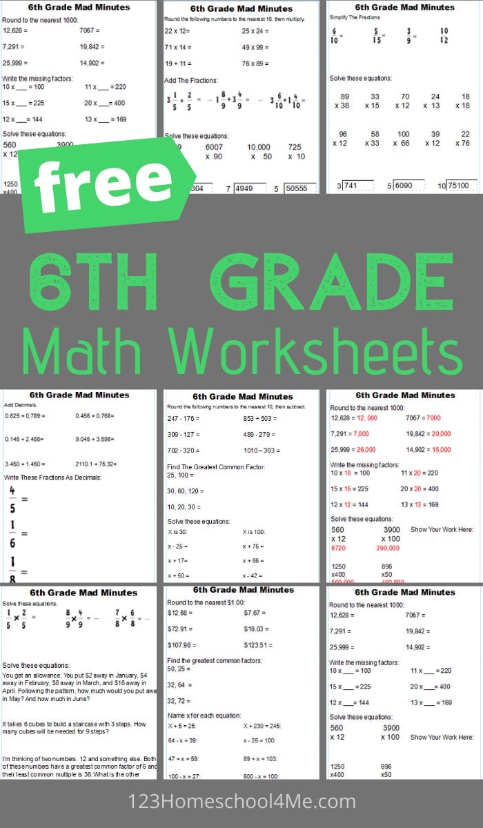 Free Homeschool Printable Workbooks With Answer Key