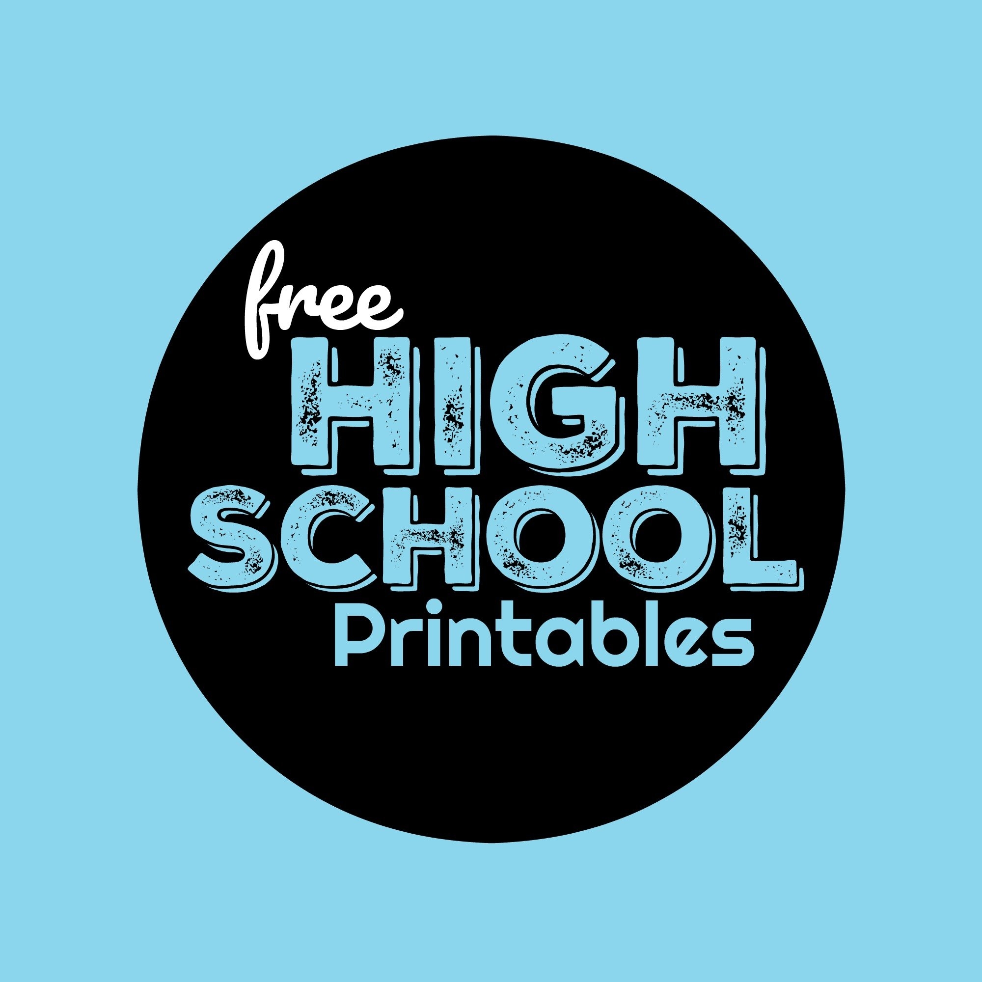 FREE High School Worksheets