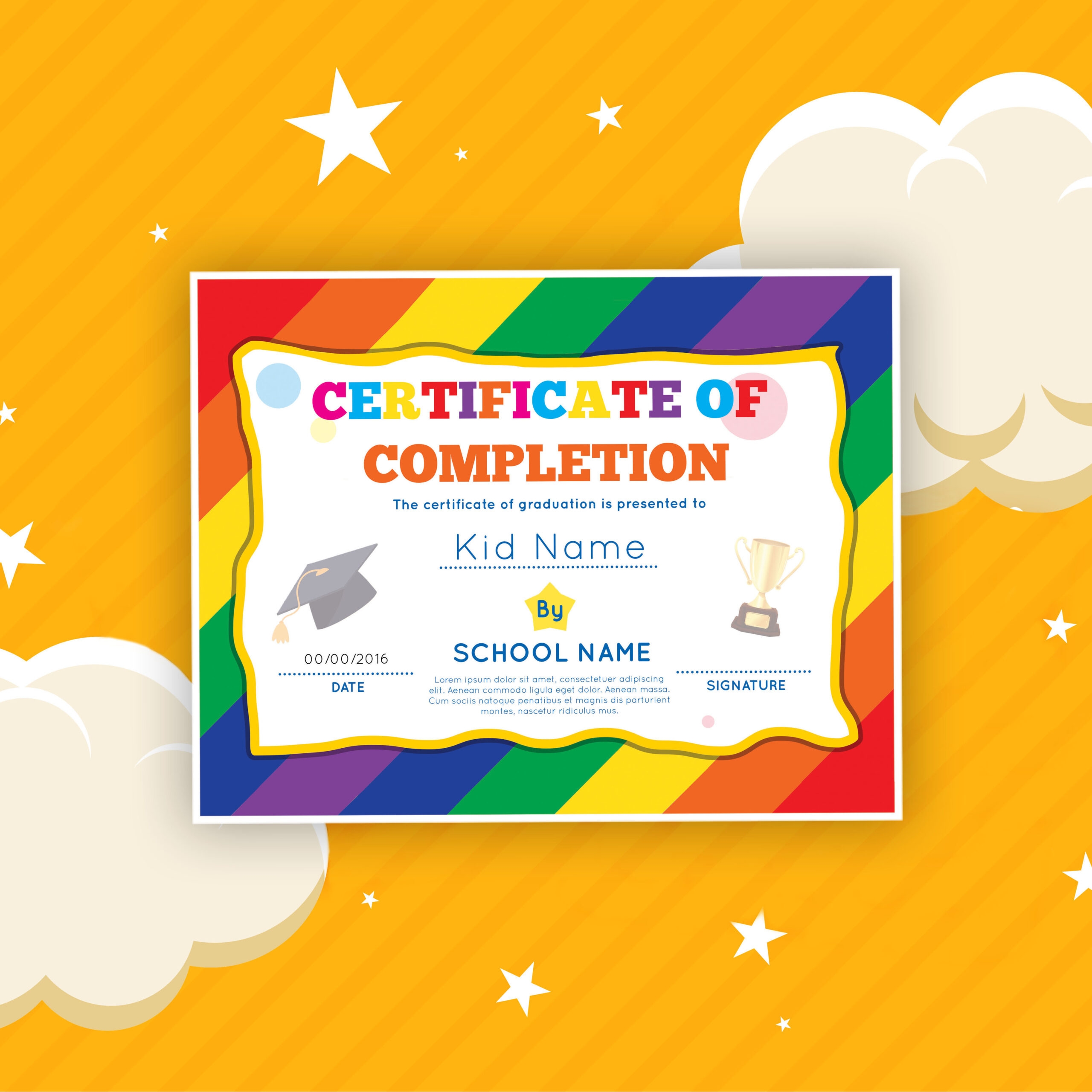 Homeschool Certificate Of Completion Free Printable