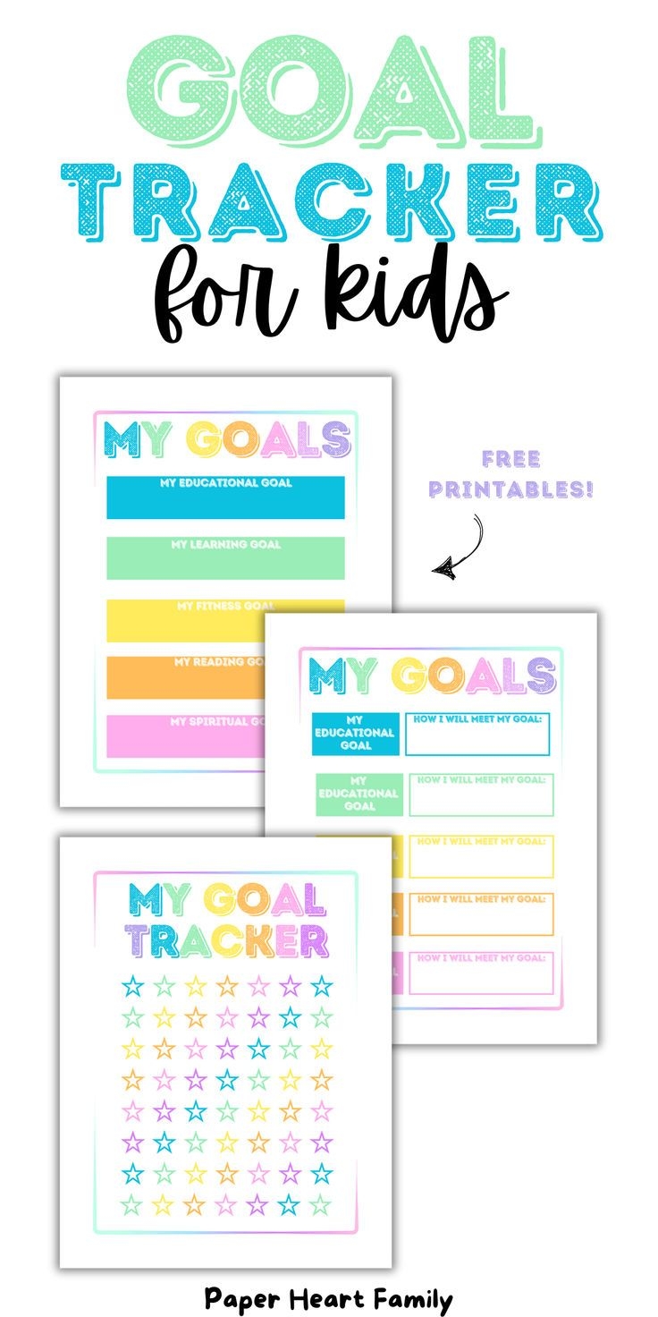 Free Printable Goal Tracker For Kids