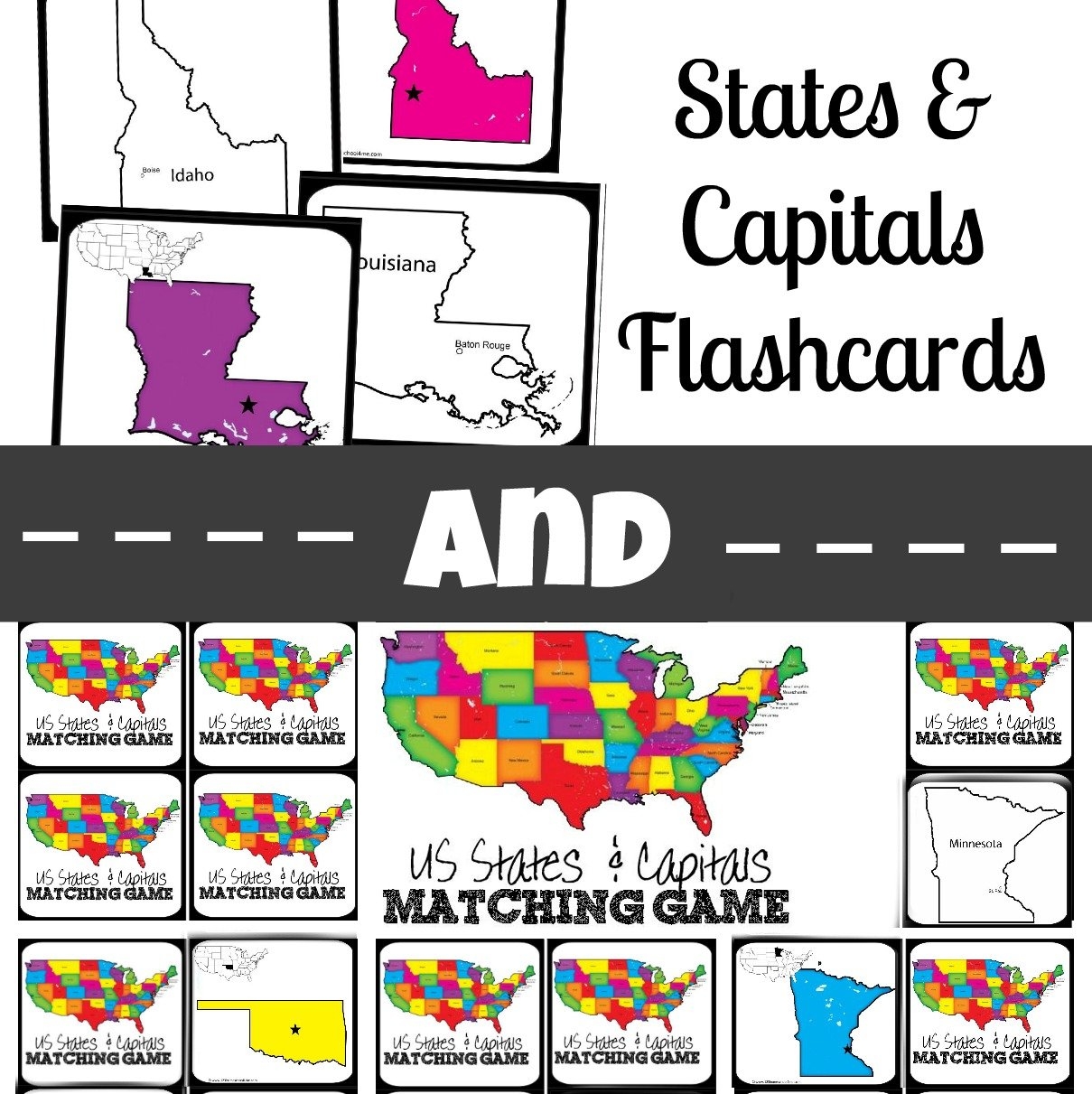 Homeschool Printables For Free Us State Cards