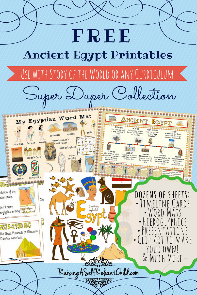 Ancient Egypt Homeschool Printables