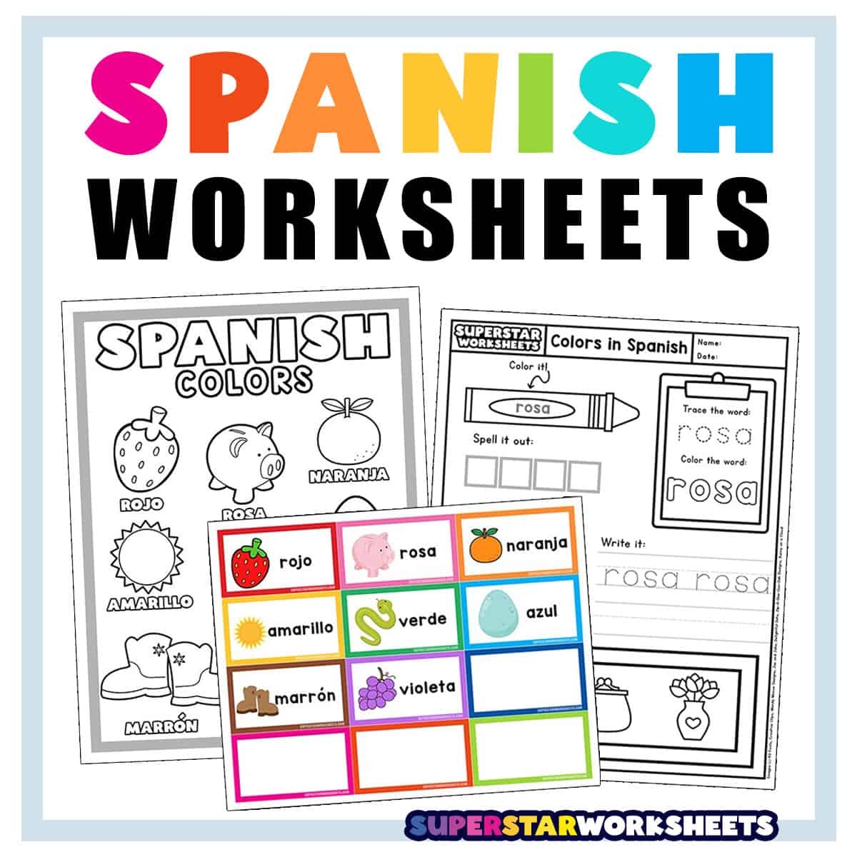Homeschool Den Free Printable Spanish Worksheets