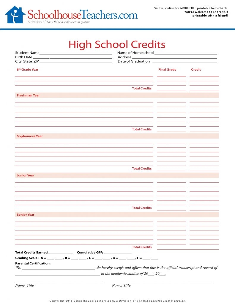 High School College Prep Worksheets SchoolhouseTeachers