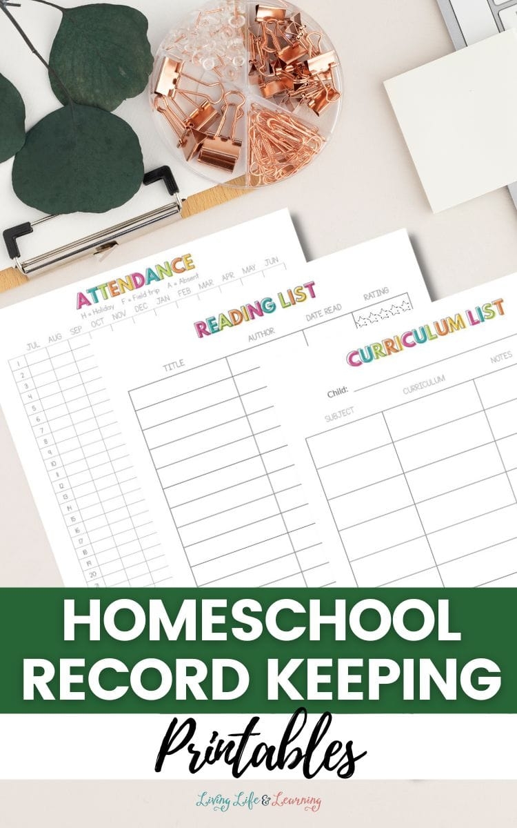 Homeschool Record Keeping Printables