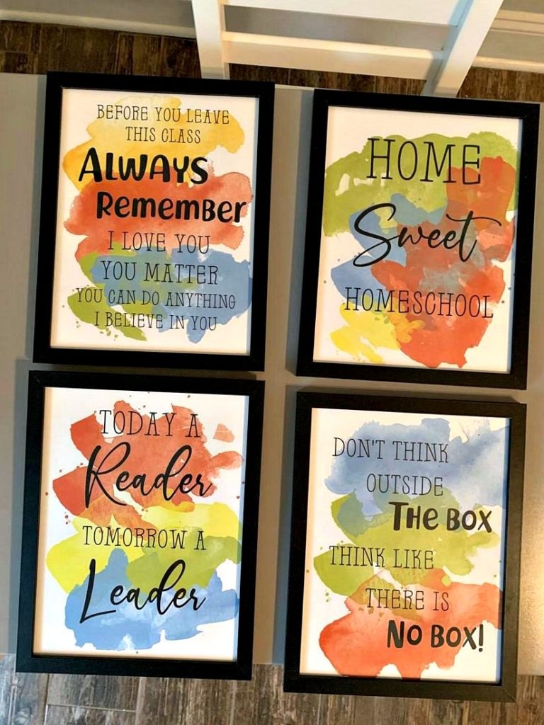 Homeschool Wall Art Printables This Ole Mom