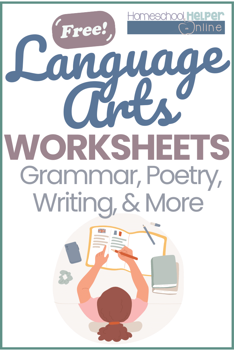 Language Arts Worksheets Homeschool Helper Online