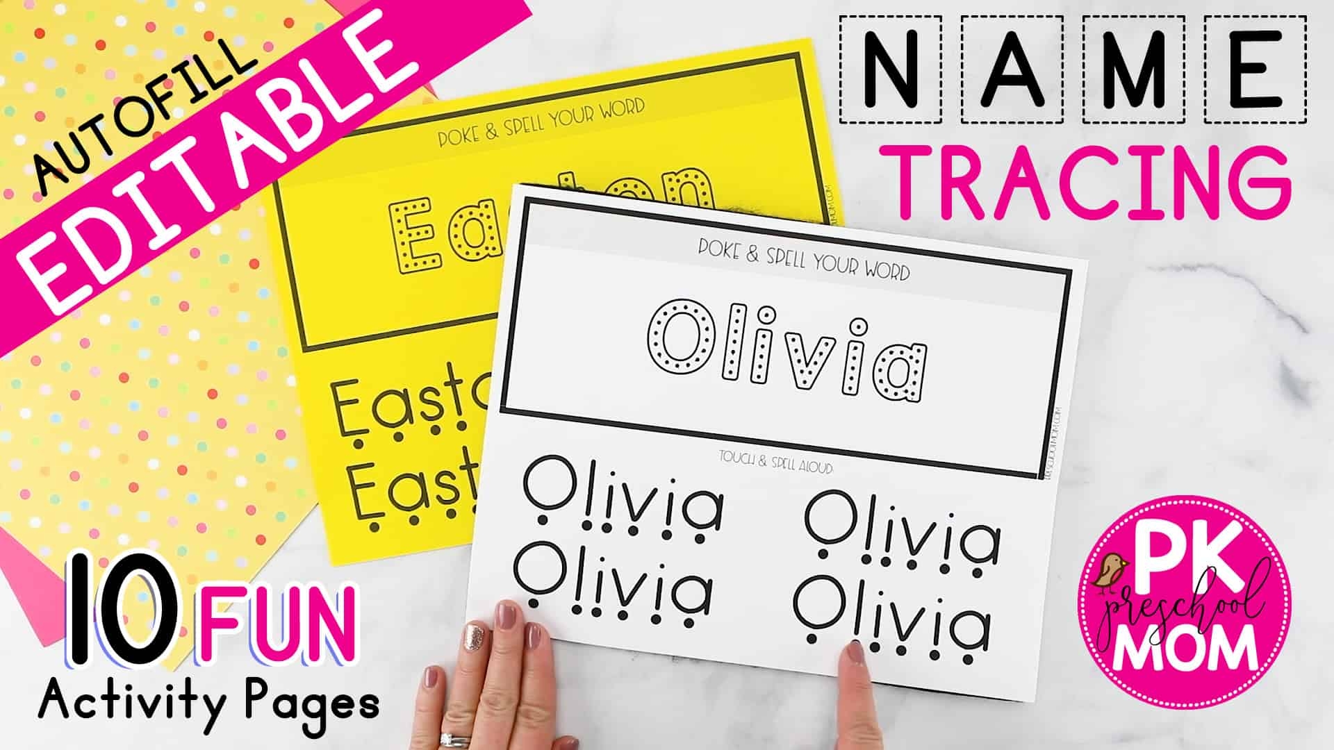 Name Tracing Worksheets Preschool Mom
