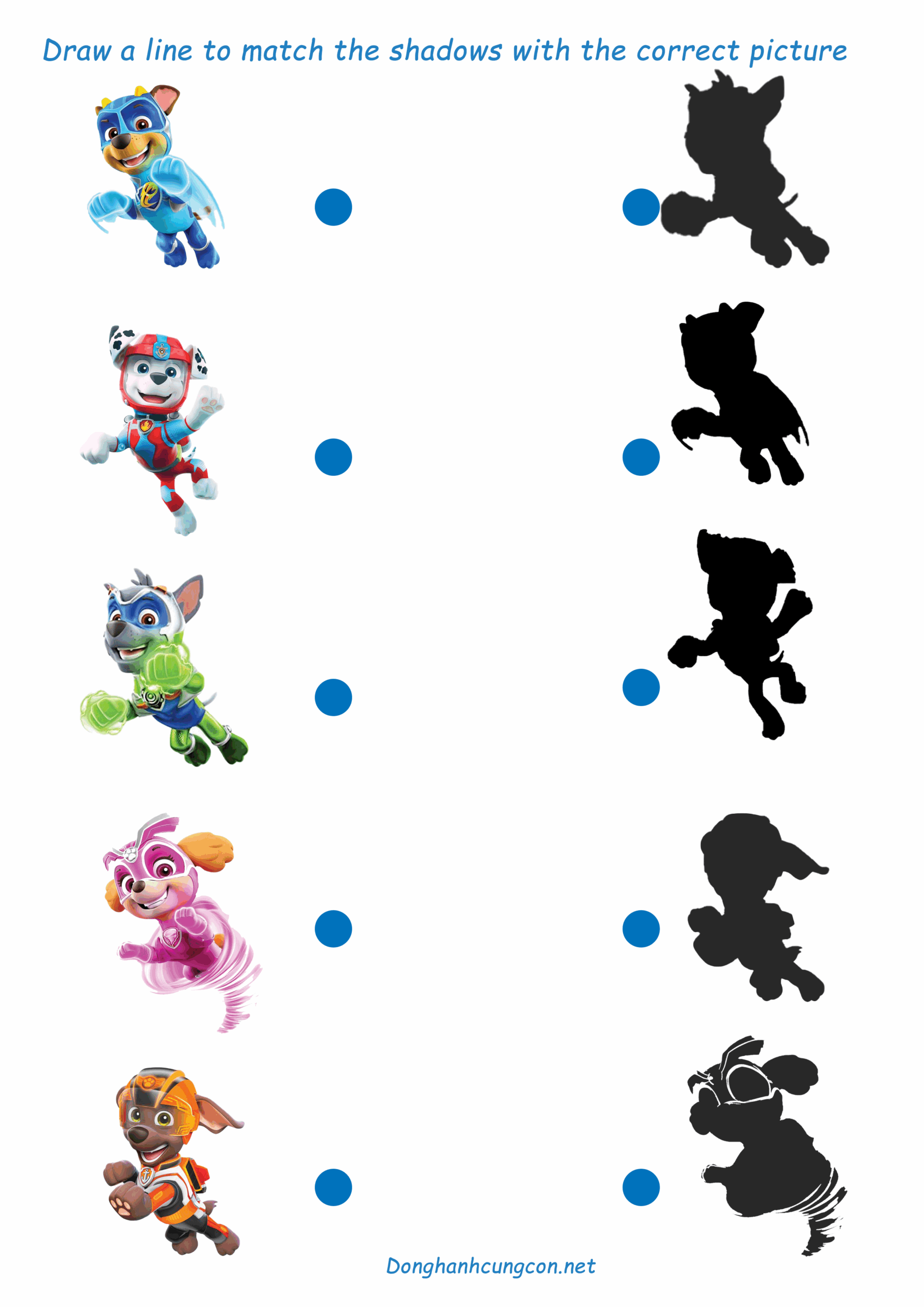 Paw Patrol Preschool Learning Worksheets Made By Teachers