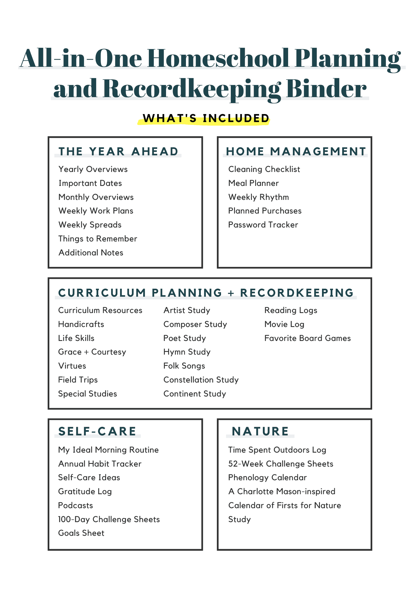 Printable Homeschool Bullet Journal Free And Unfettered