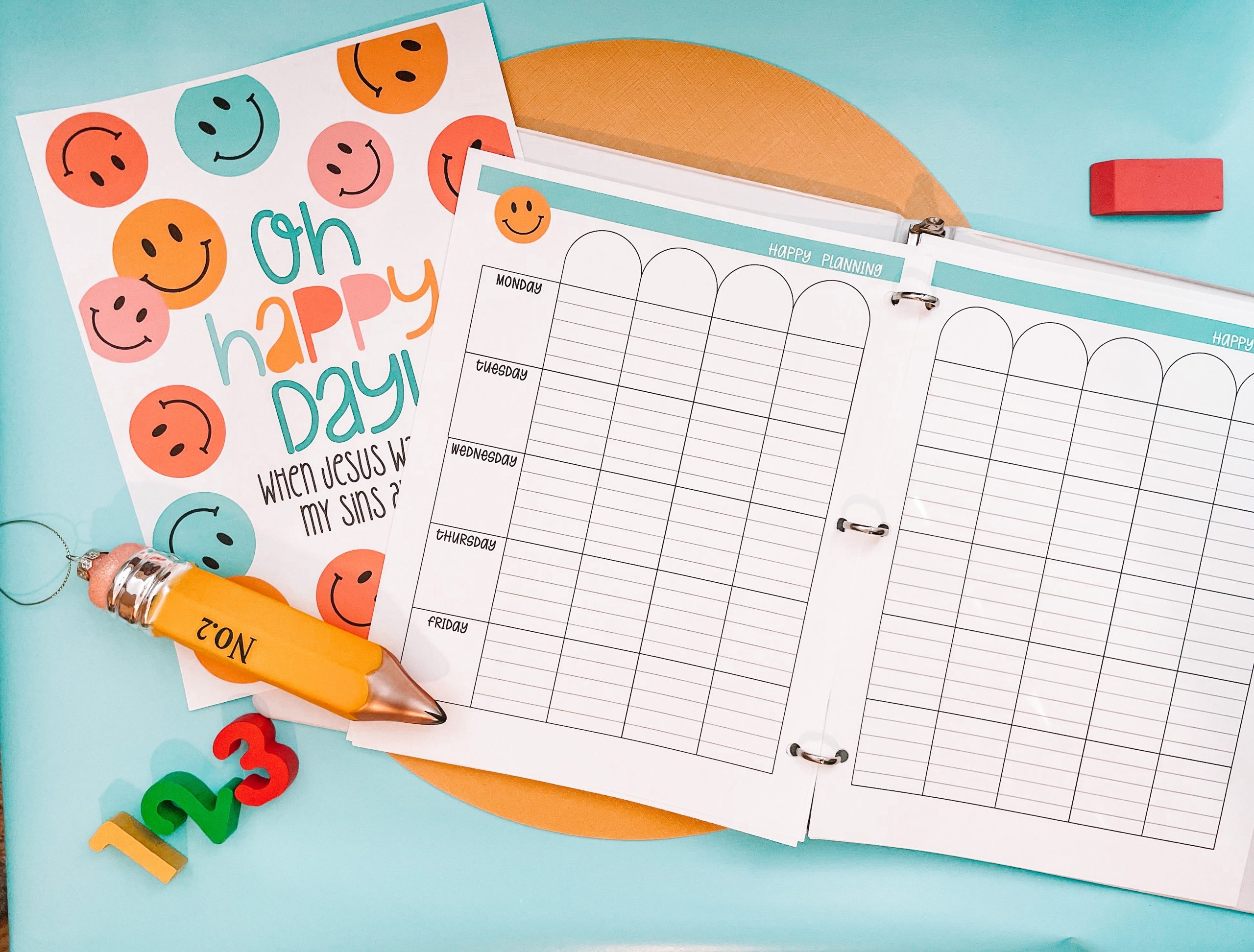 Happy Planner Homeschool Weekly Printable