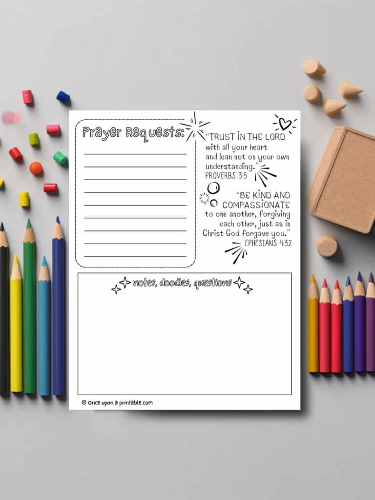Sermon Notes For Kids Of All Ages Free Printable Once Upon A Printable