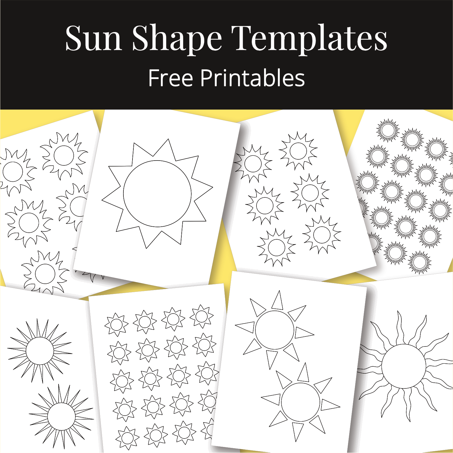 Free Sun Printables Homeschool