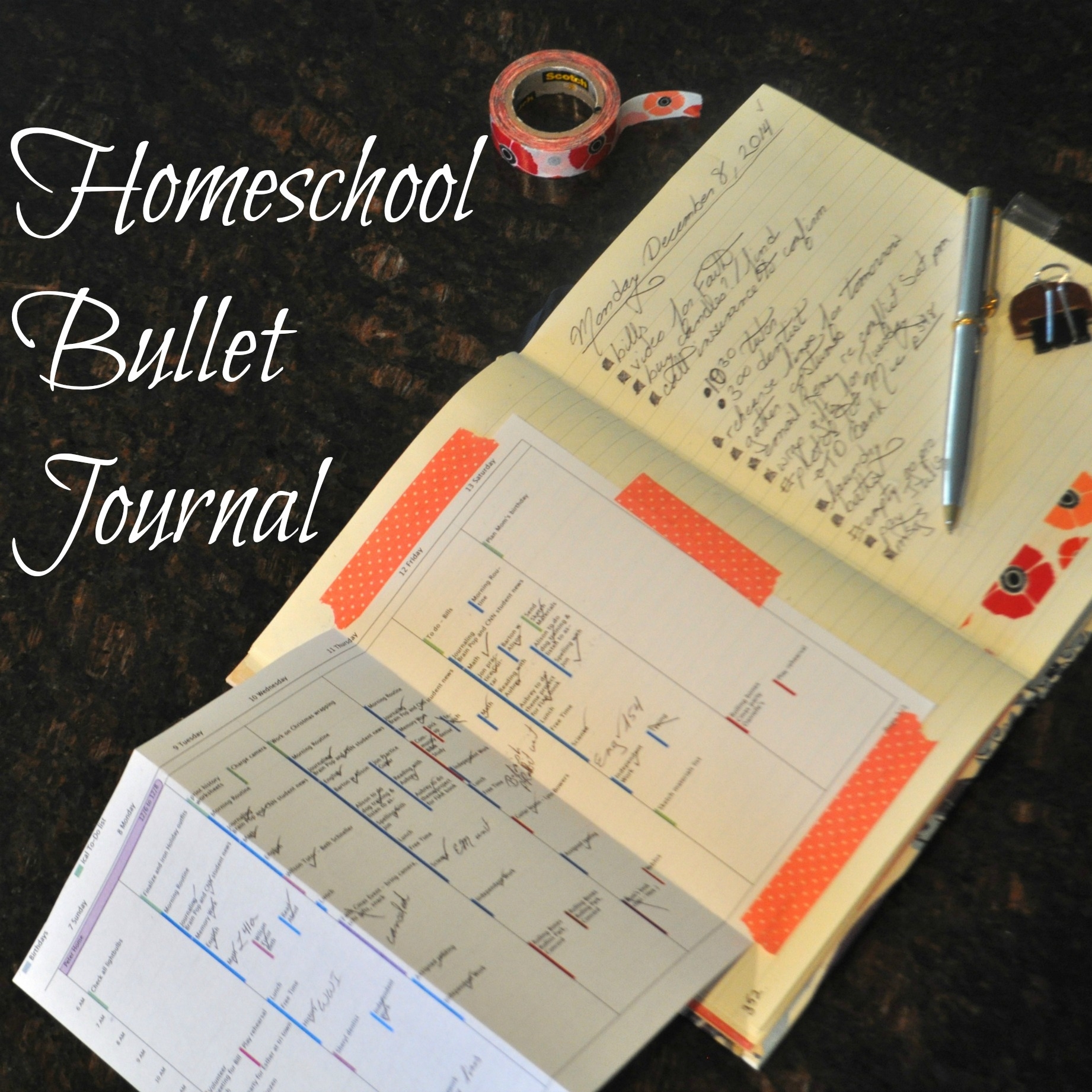 The Easy Way To Create A Homeschool Bullet Journal Liberty Hill House