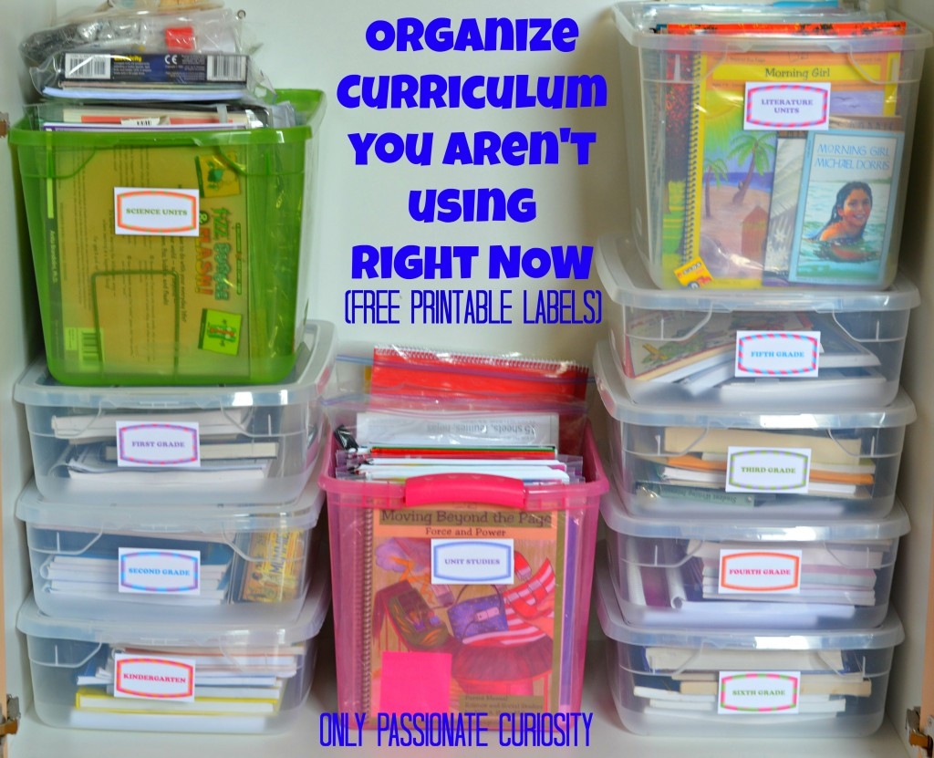 How To Store Homeschool Printables