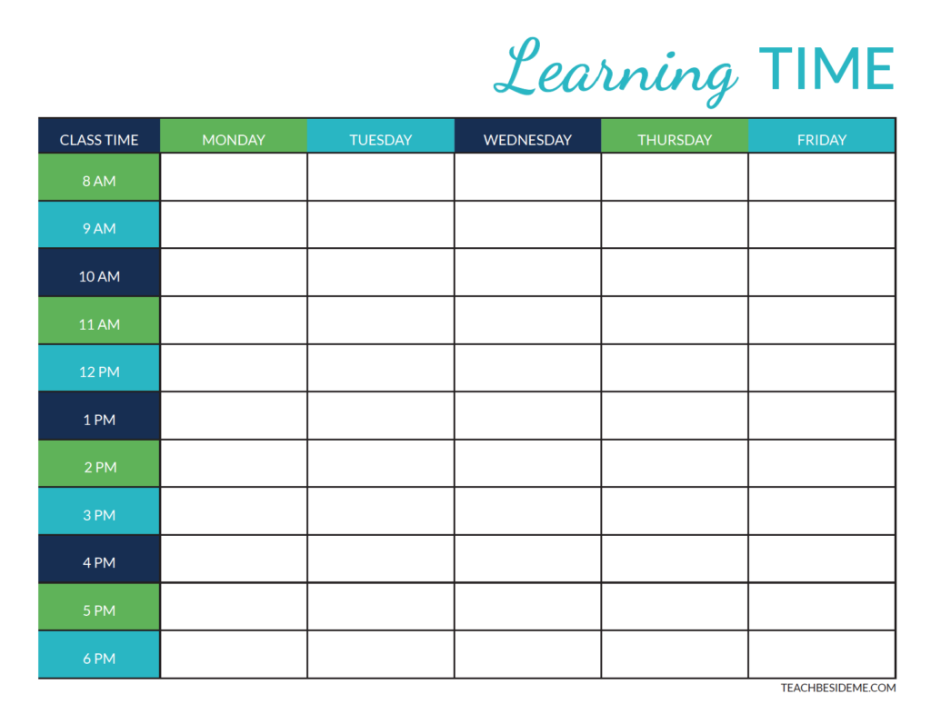 Printable Daily And Weekly Planners For Homeschooling