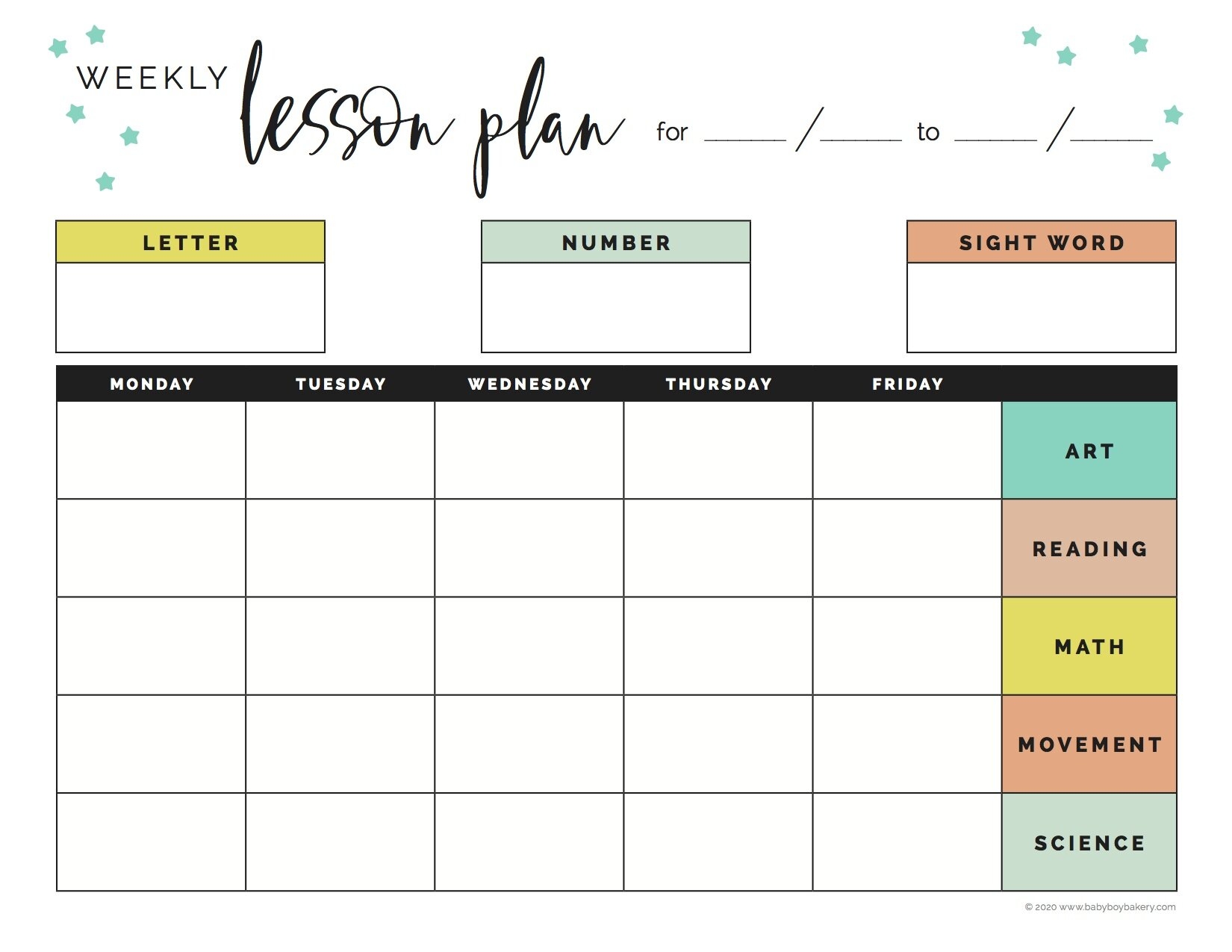 Tour Our At Home School Area Download My Weekly Lesson Plan Template Jacqui Salda a