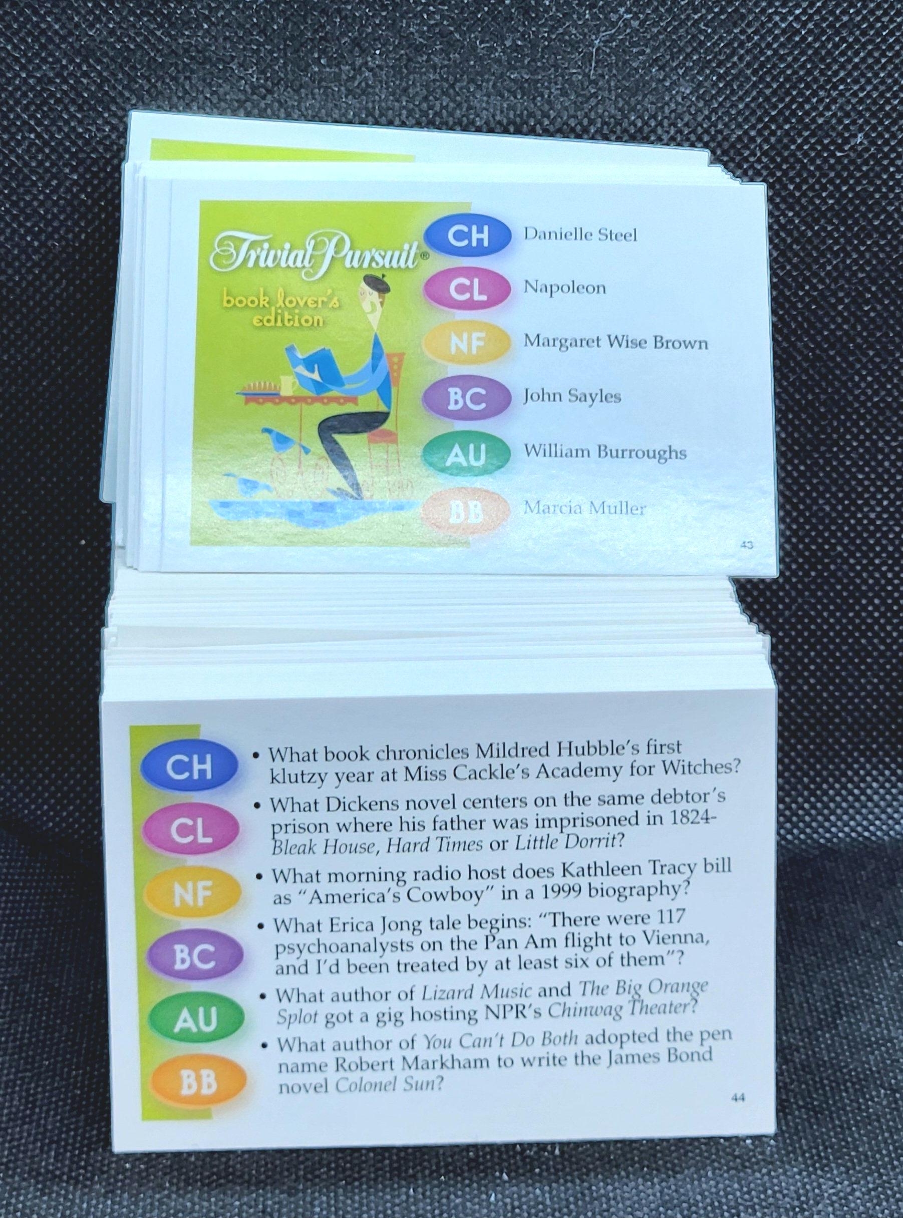 Printable Trivial Pursuit Cards Homeschool