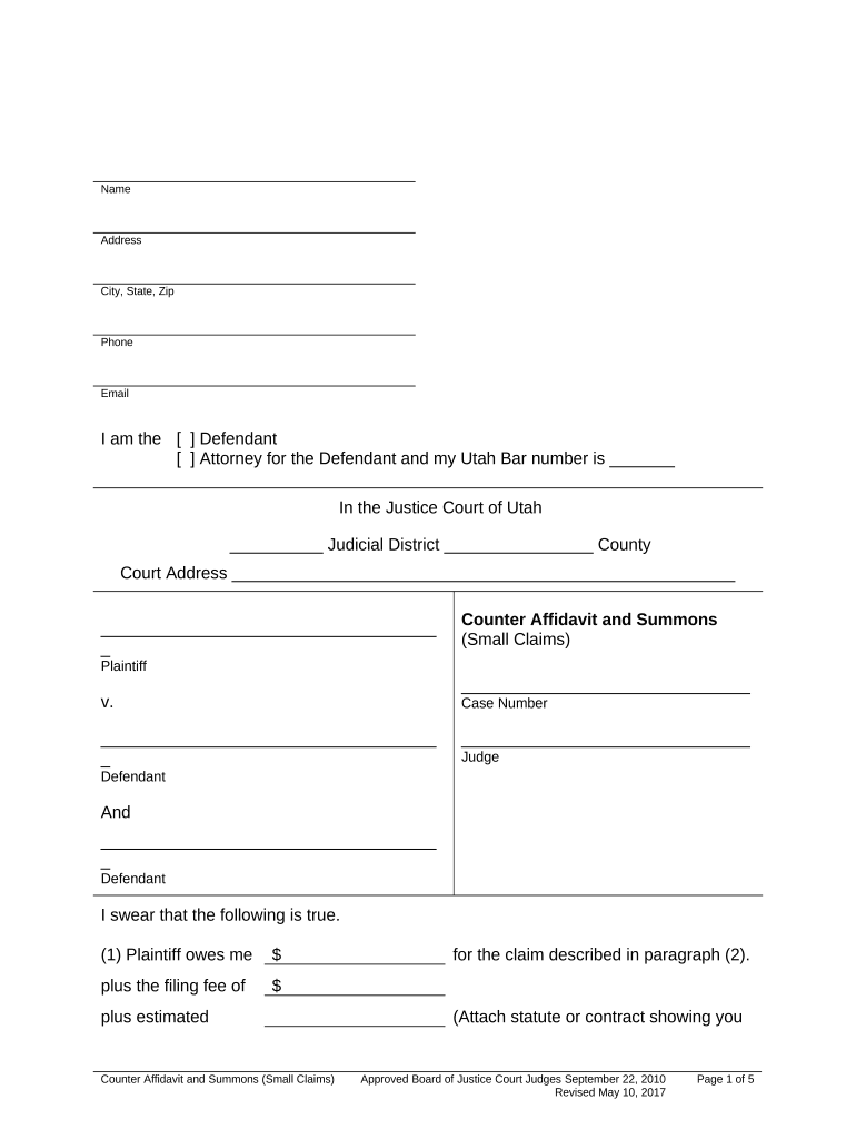 Utah Homeschool Affidavit Form Printable