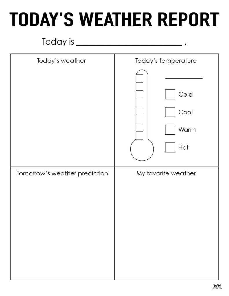 Homeschool Free Printables Weather Middle School